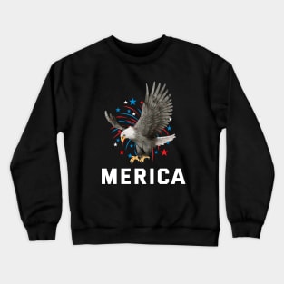 Merica  Eagle USA 4th July eagle Crewneck Sweatshirt